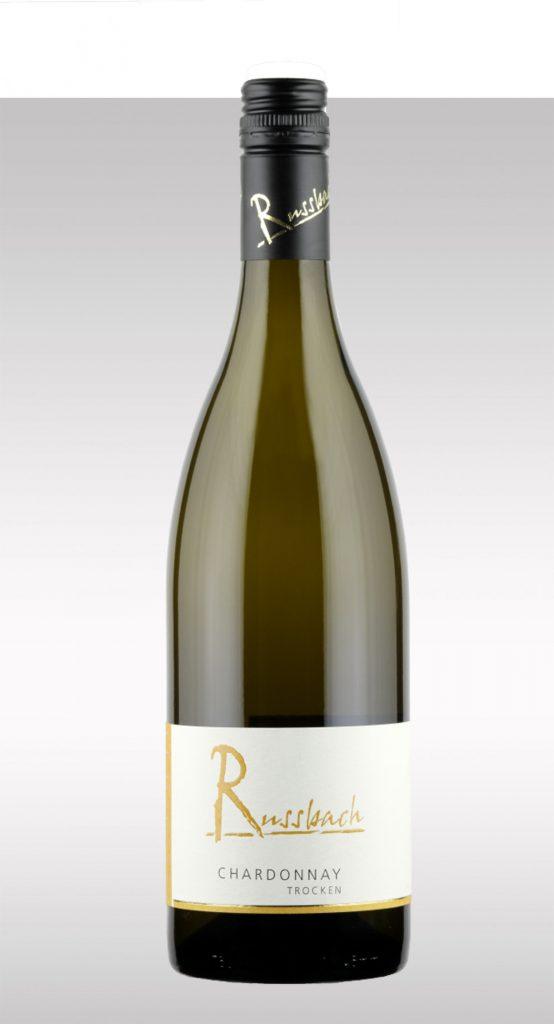 Weinflasche: Sorte: Russbach-Chardonnay