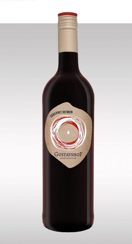 Weinflasche: Sorte: Gusthavshof Cabernet